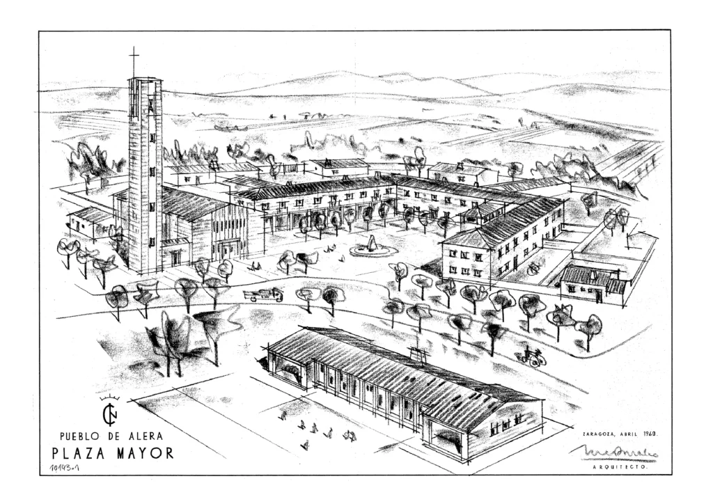 05 Plano-D Pueblo de Alera Plaza mayor