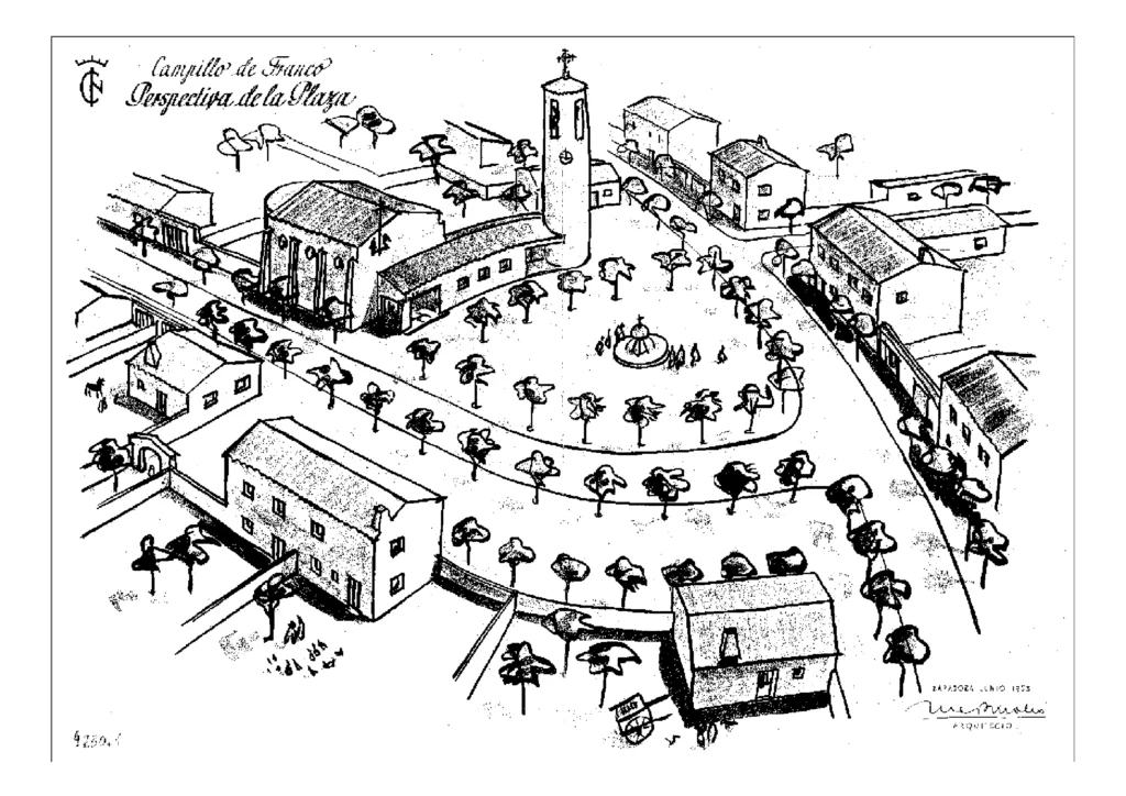 17b-Plano-B Capillo de Franco Perspectiva de la plaza