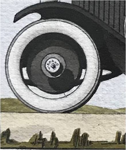 Detalle rueda coche HispanoSuiza - José Borobio