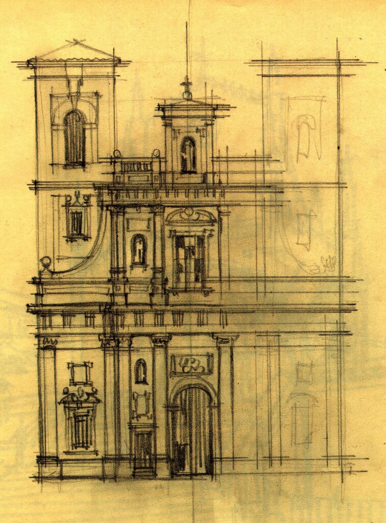 Dibujos de arquitectura del natural
