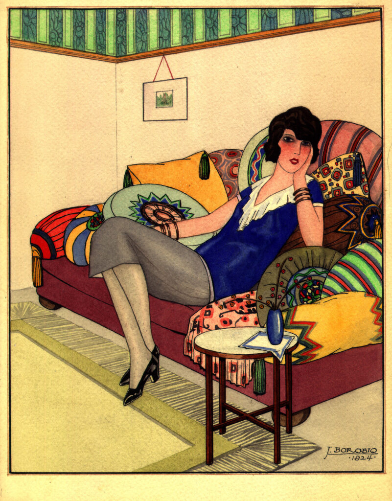 Mujer charlestonesca – José Borobio