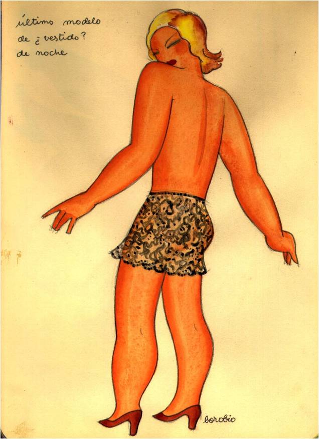 Último modelo vestido de noche - José Borobio