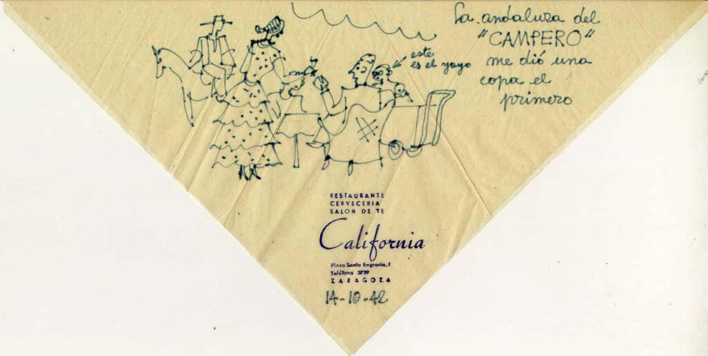 servilleta 1 - dibujo José Borobio